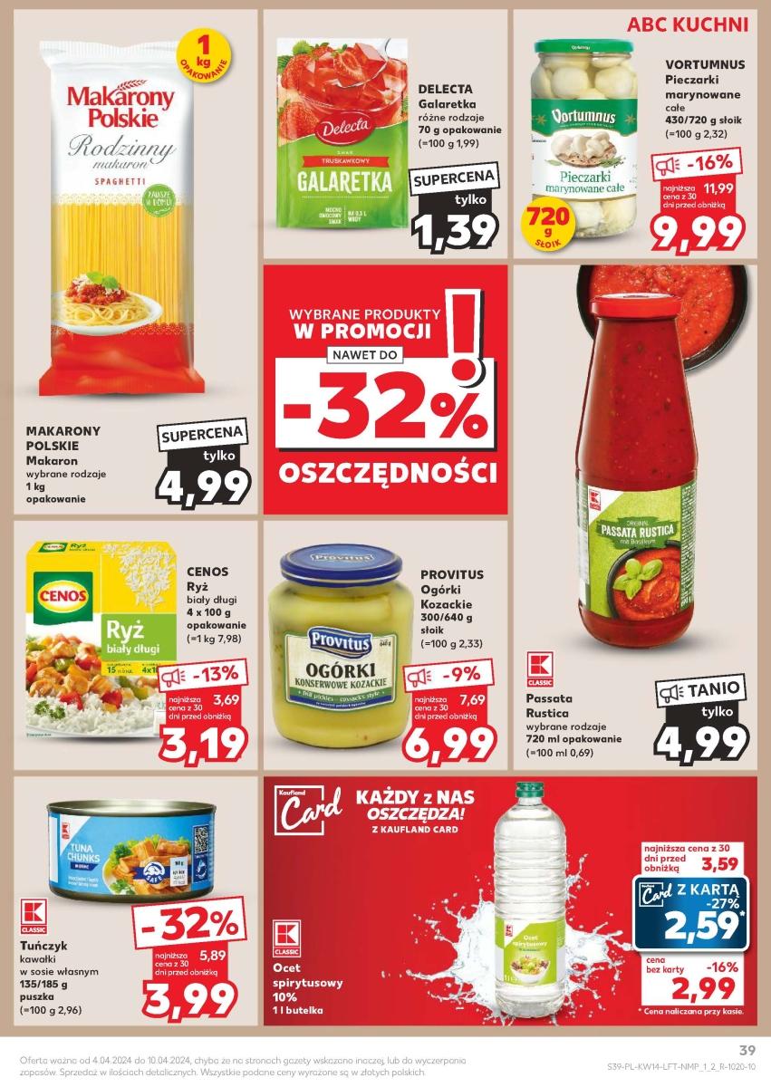 Gazetka promocyjna Kaufland do 10/04/2024 str.39