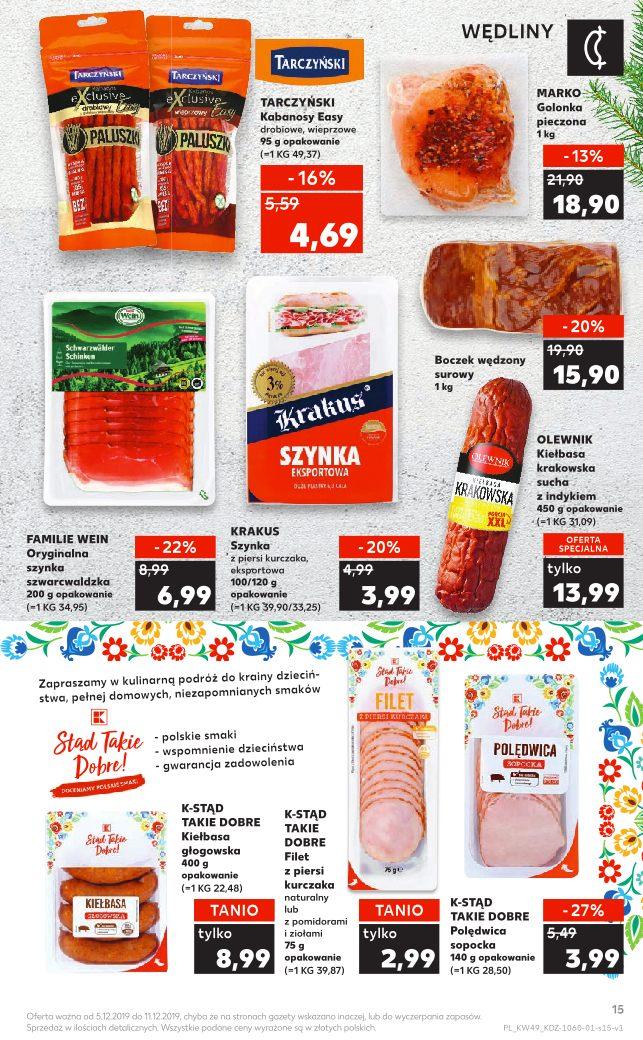 Gazetka promocyjna Kaufland do 11/12/2019 str.15