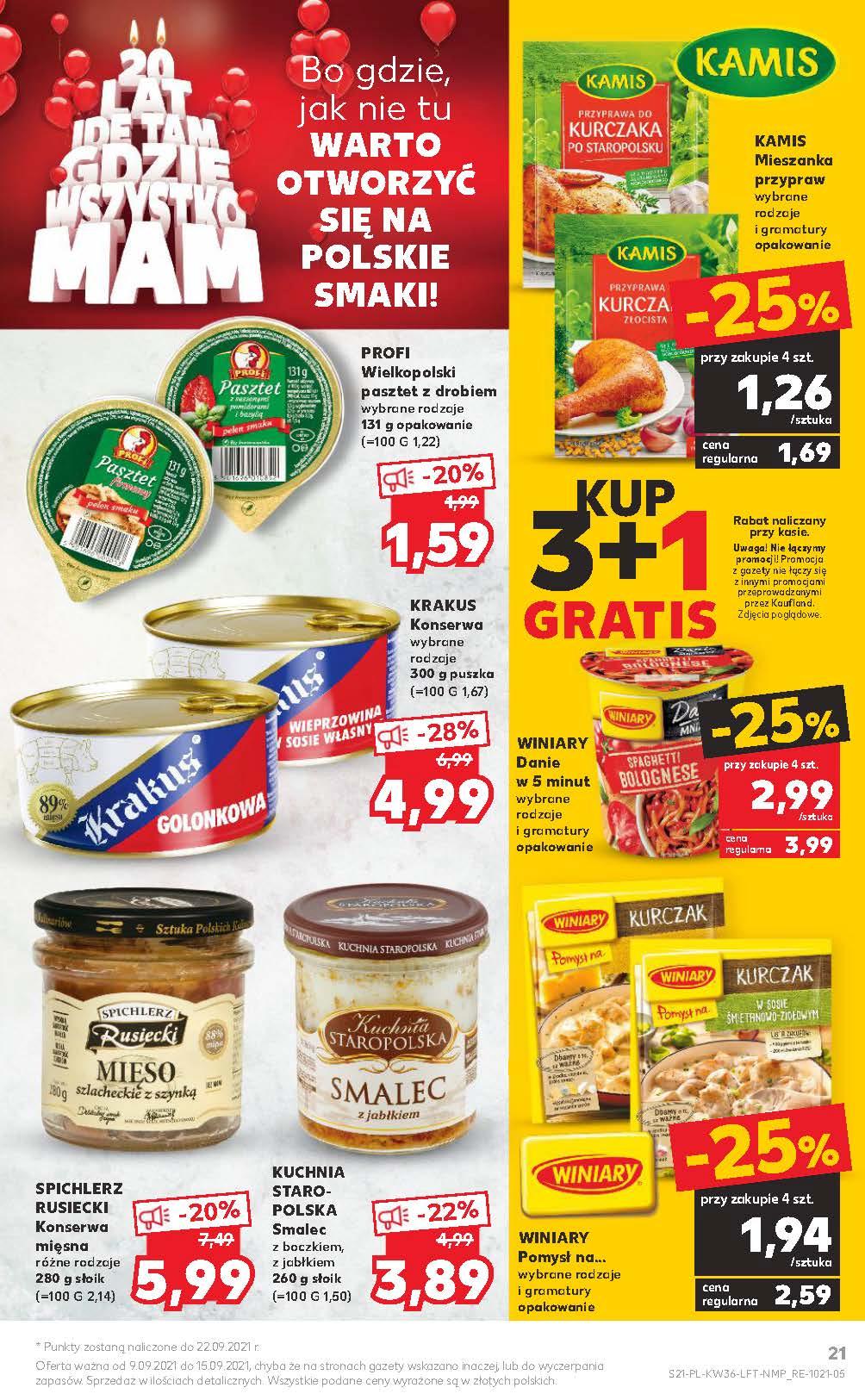 Gazetka promocyjna Kaufland do 15/09/2021 str.21