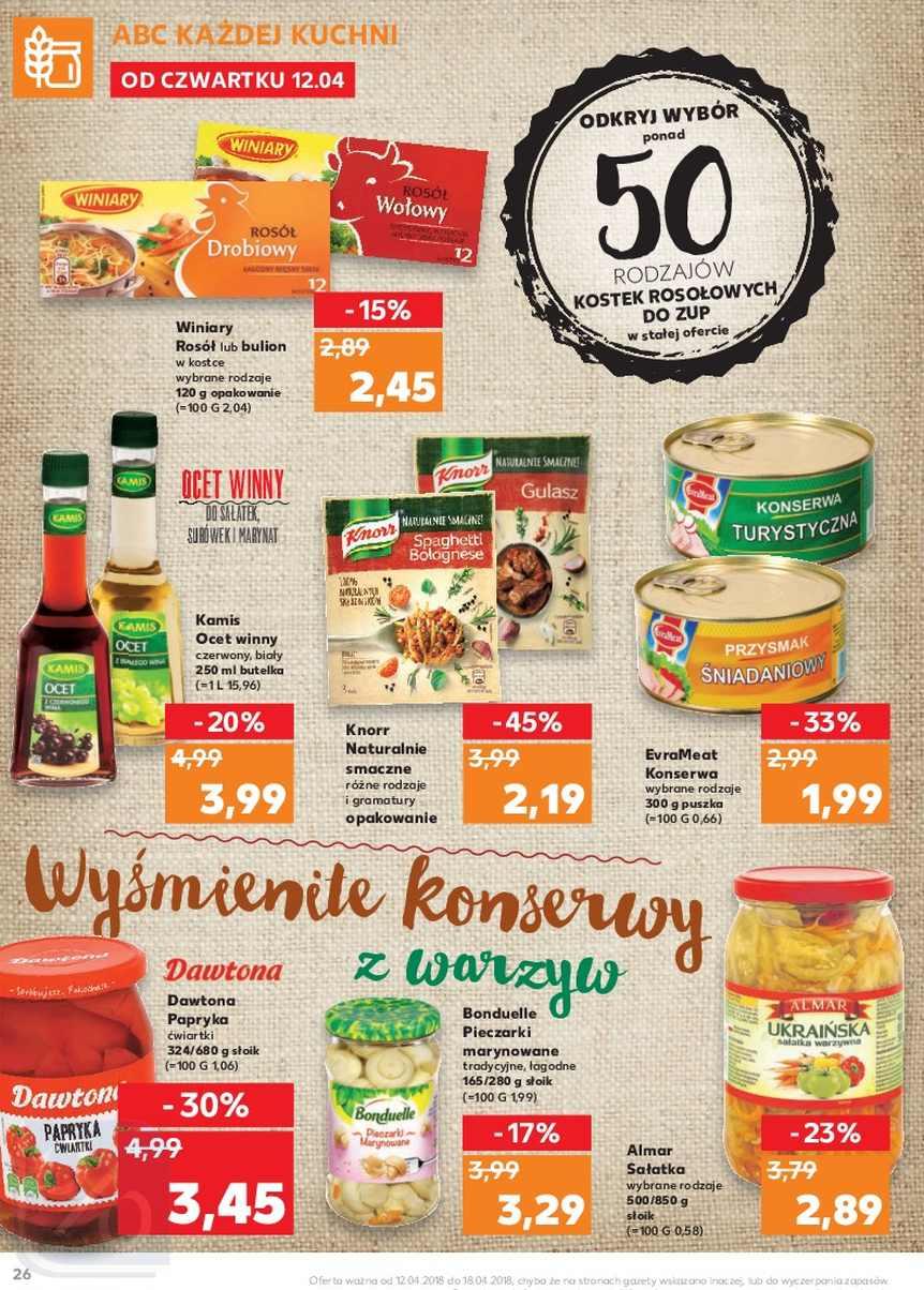 Gazetka promocyjna Kaufland do 18/04/2018 str.26