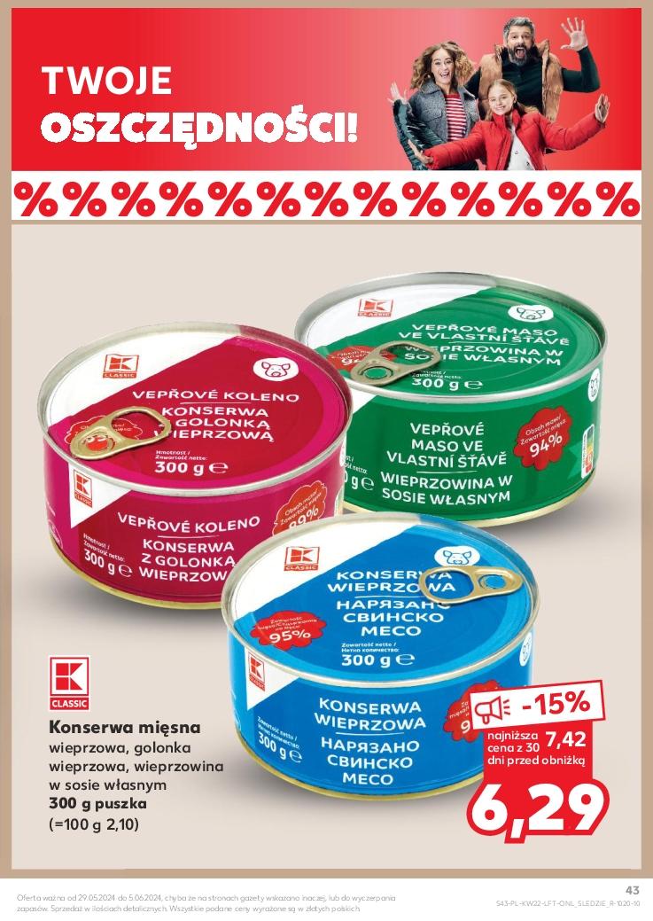 Gazetka promocyjna Kaufland do 05/06/2024 str.43