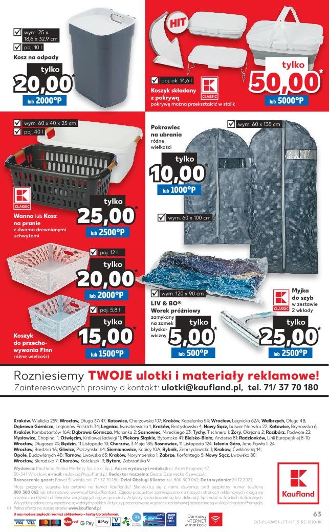 Gazetka promocyjna Kaufland do 28/12/2022 str.63