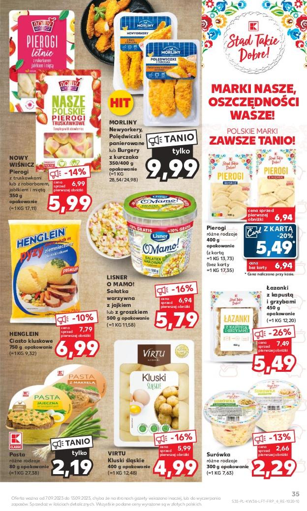 Gazetka promocyjna Kaufland do 13/09/2023 str.35