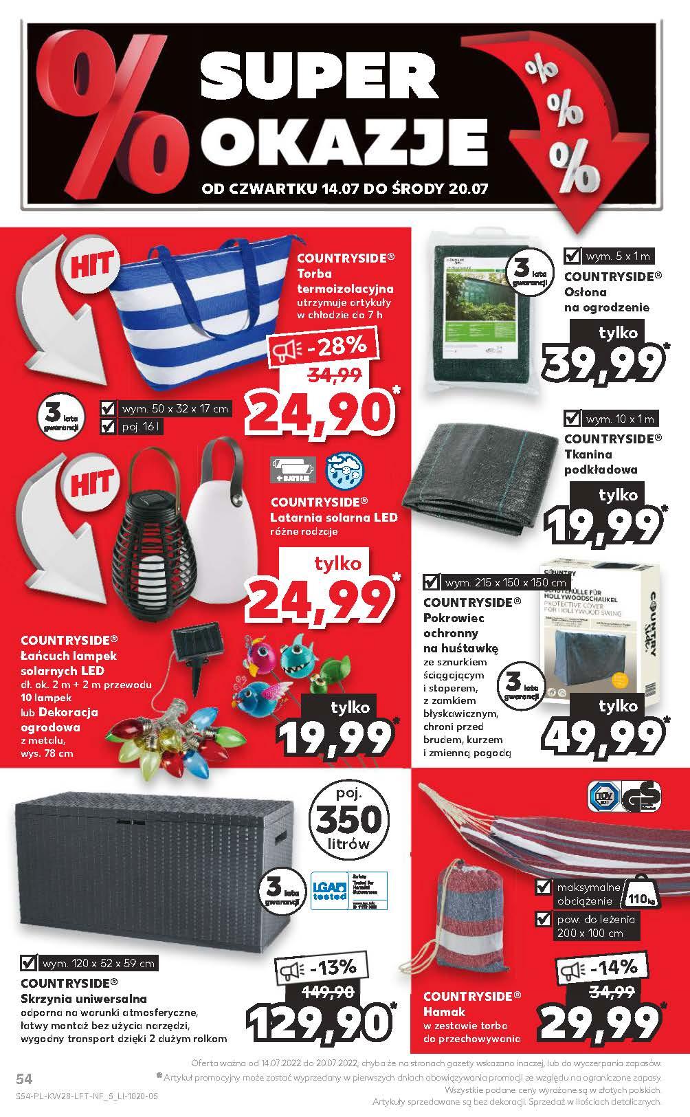 Gazetka promocyjna Kaufland do 20/07/2022 str.54