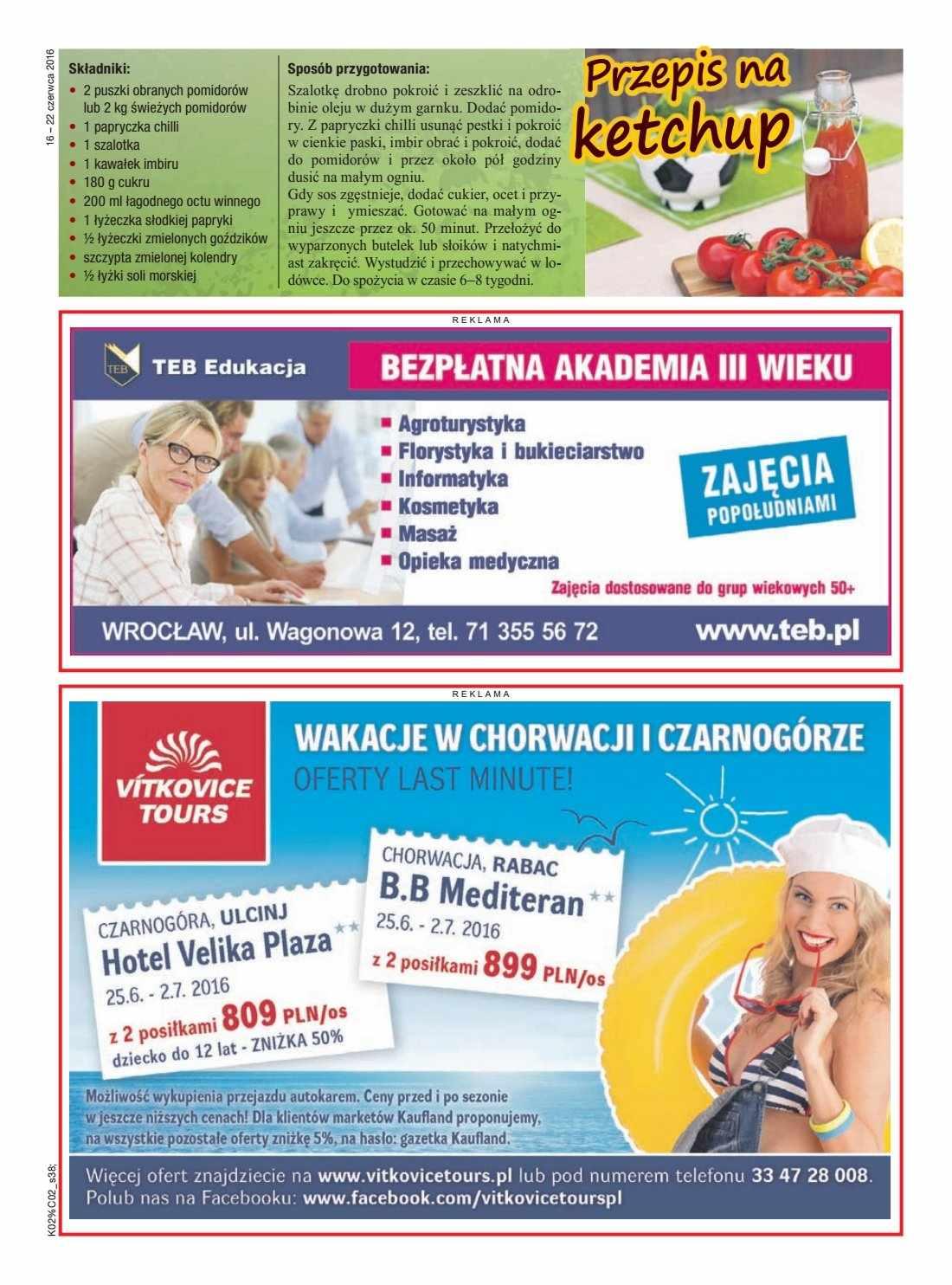 Gazetka promocyjna Kaufland do 22/06/2016 str.38