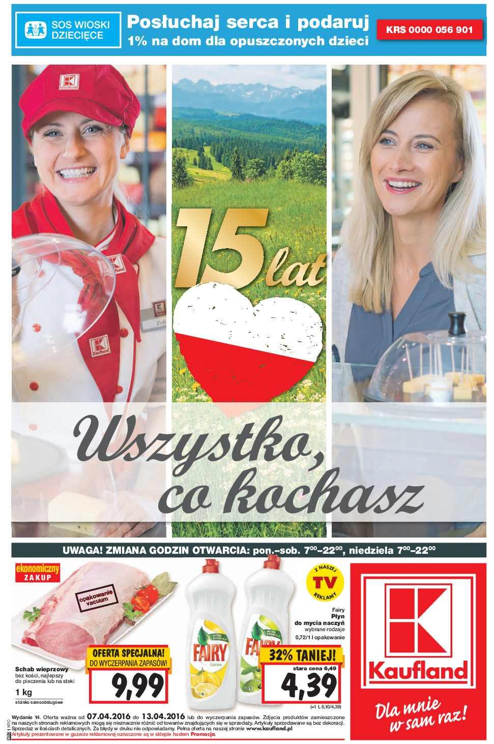 Gazetka promocyjna Kaufland do 13/04/2016 str.0