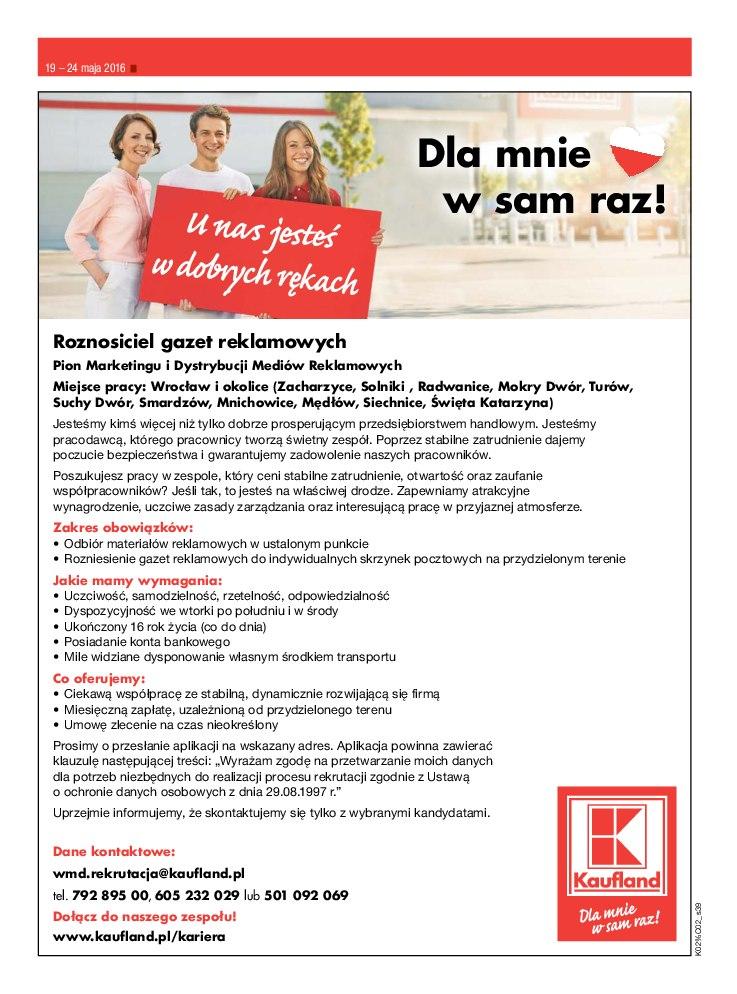 Gazetka promocyjna Kaufland do 25/05/2016 str.39