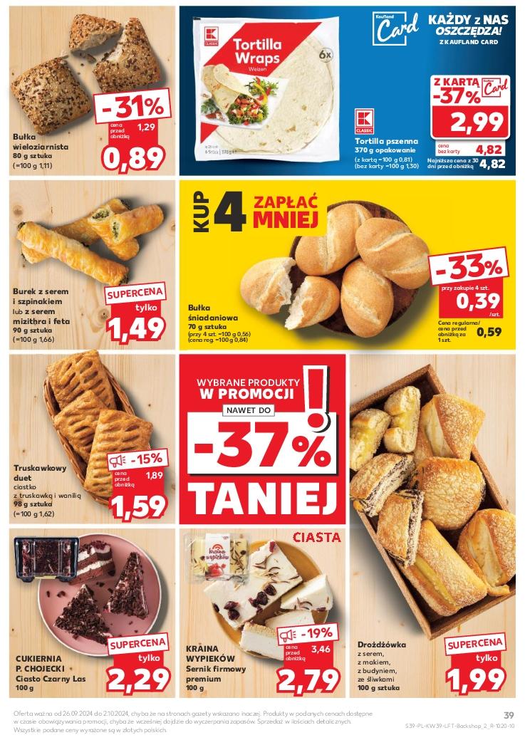 Gazetka promocyjna Kaufland do 02/10/2024 str.39