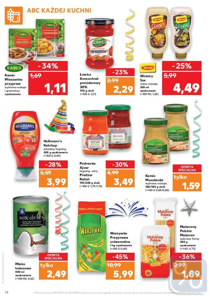 Gazetka promocyjna Kaufland do 03/01/2018 str.14