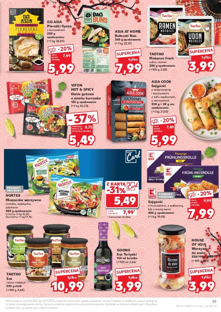 Gazetka promocyjna Kaufland do 22/01/2025 str.39