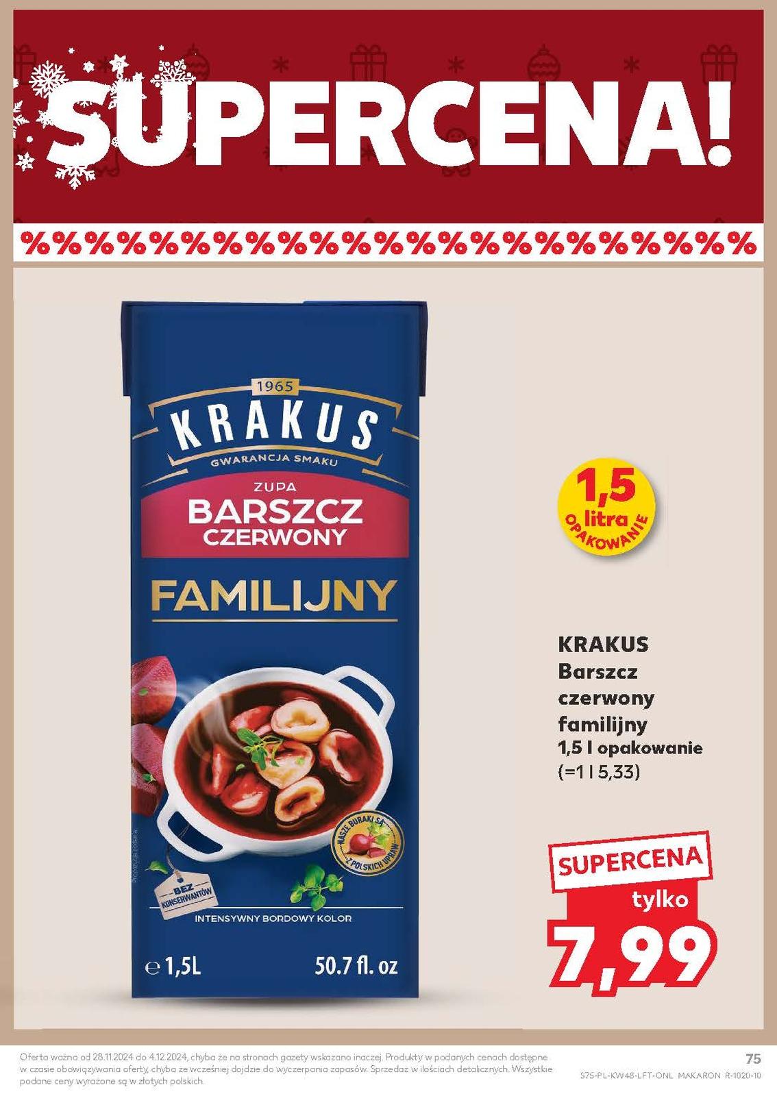 Gazetka promocyjna Kaufland do 04/12/2024 str.75