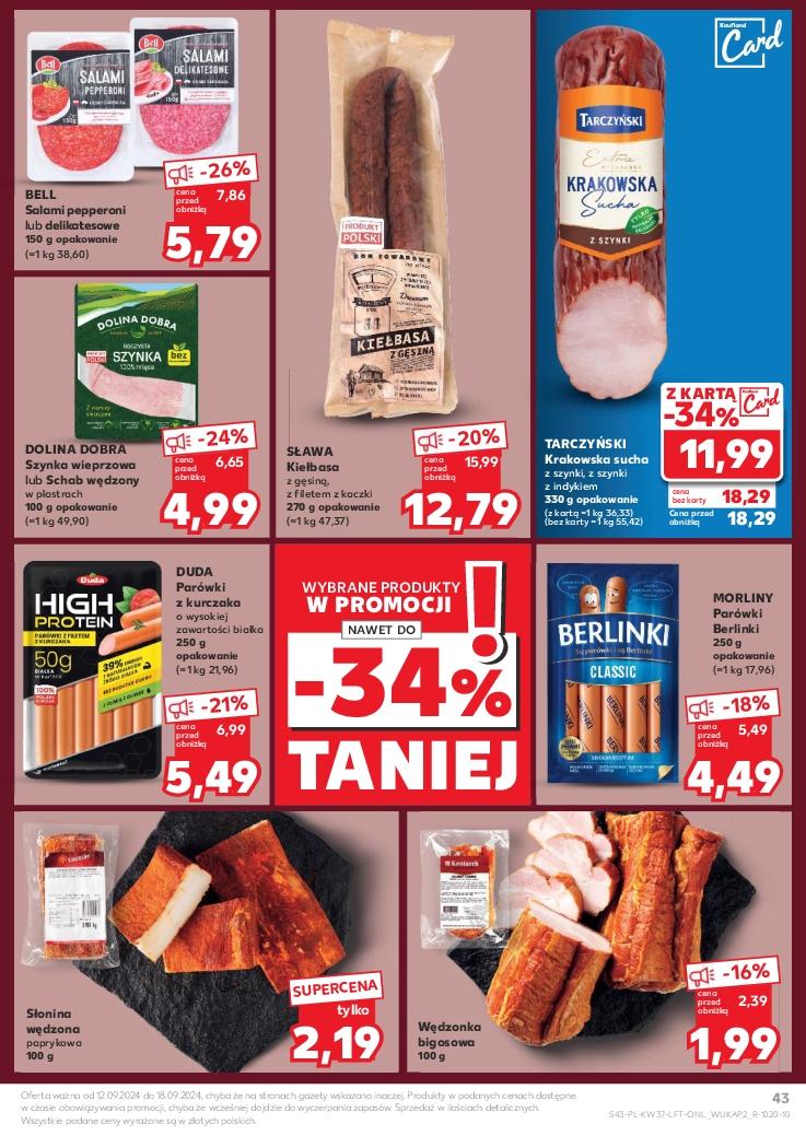 Gazetka promocyjna Kaufland do 18/09/2024 str.43