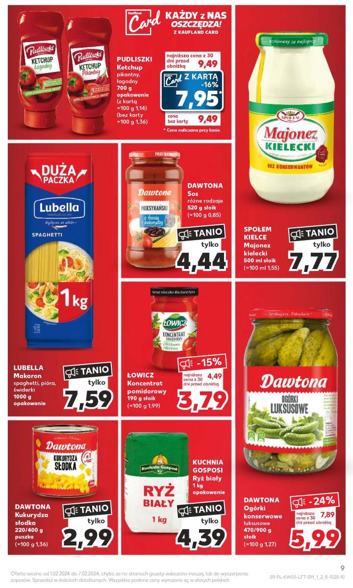 Gazetka promocyjna Kaufland do 07/02/2024 str.9