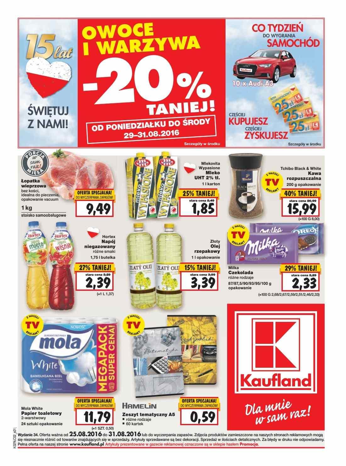 Gazetka promocyjna Kaufland do 31/08/2016 str.0