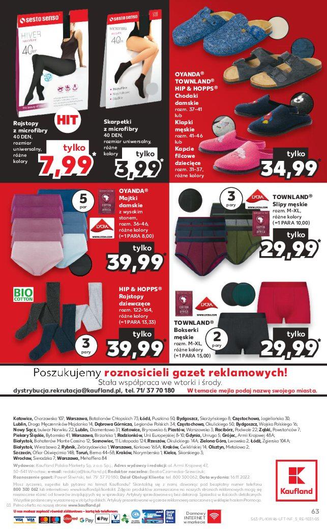 Gazetka promocyjna Kaufland do 23/11/2022 str.63