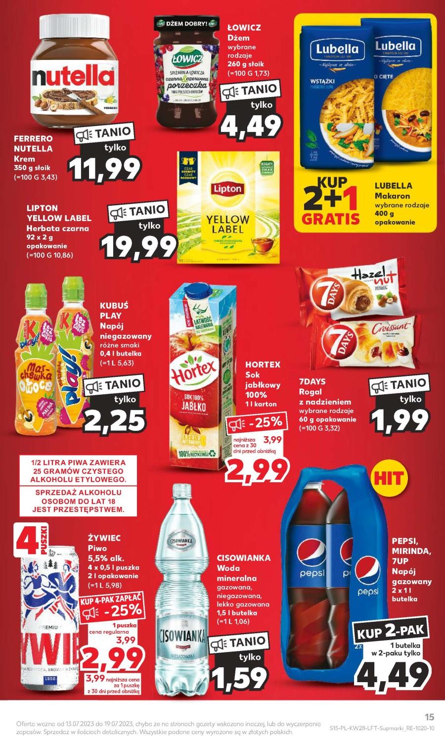 Gazetka promocyjna Kaufland do 19/07/2023 str.15