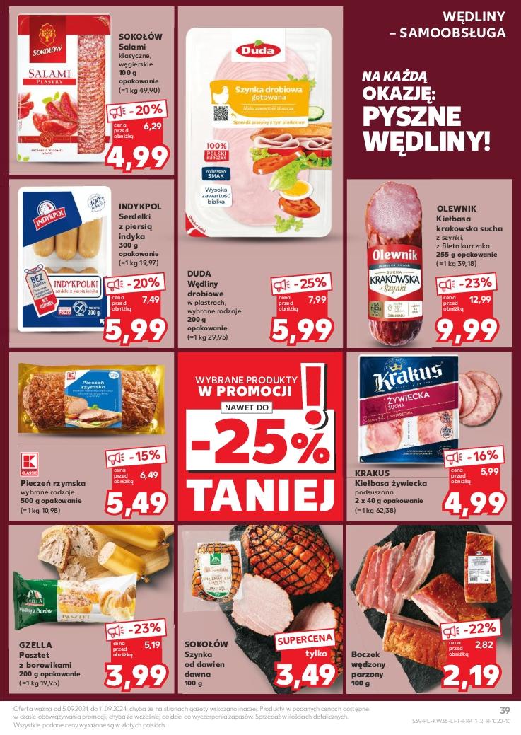 Gazetka promocyjna Kaufland do 11/09/2024 str.39