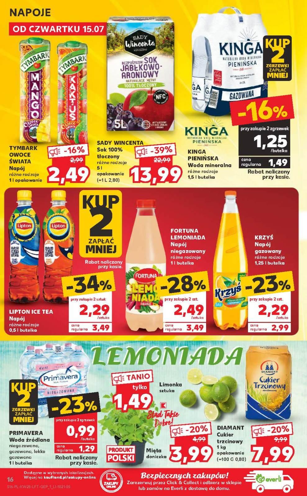 Gazetka promocyjna Kaufland do 21/07/2021 str.16