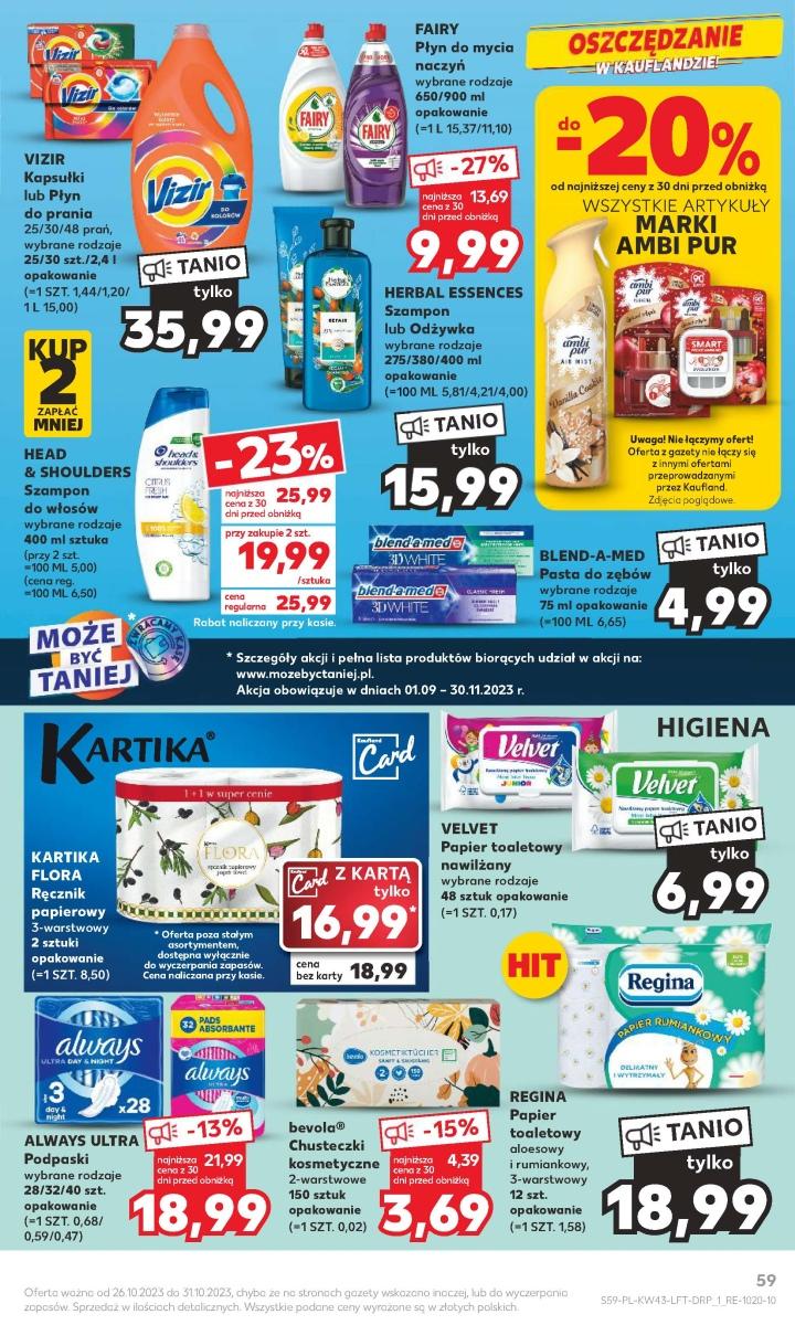 Gazetka promocyjna Kaufland do 31/10/2023 str.59