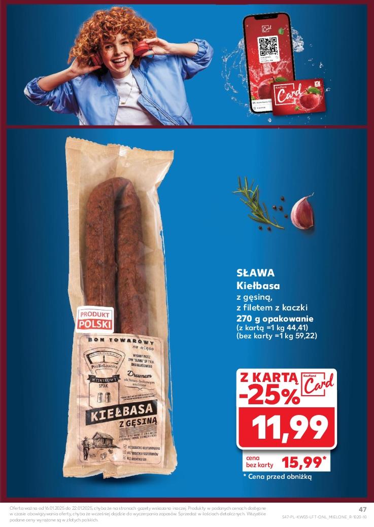 Gazetka promocyjna Kaufland do 22/01/2025 str.47