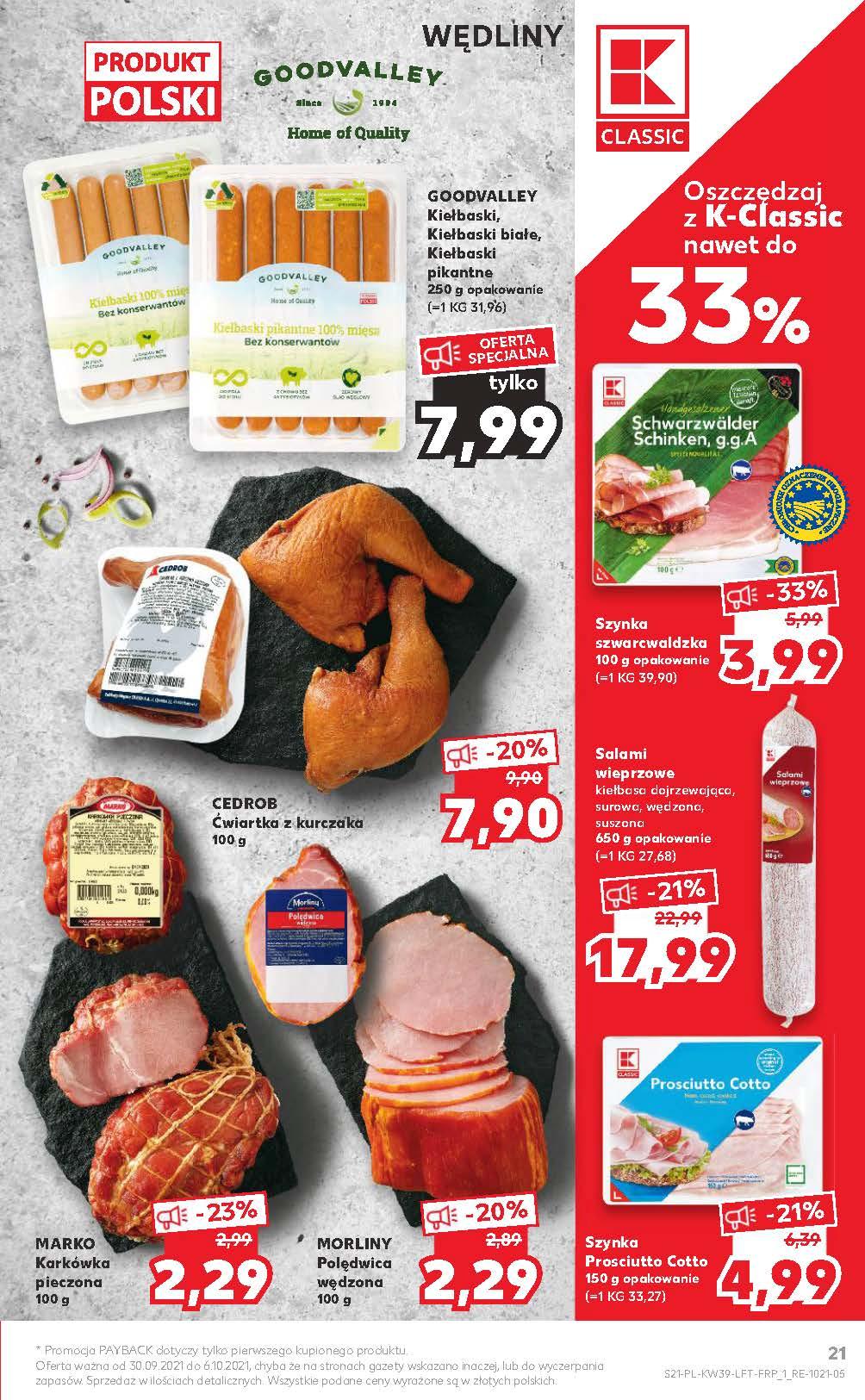 Gazetka promocyjna Kaufland do 06/10/2021 str.21