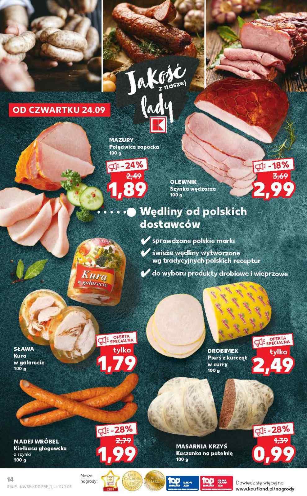 Gazetka promocyjna Kaufland do 30/09/2020 str.14