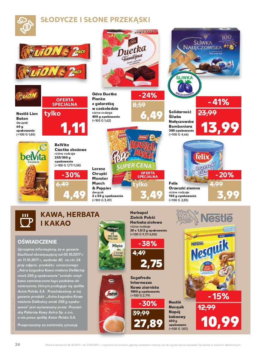 Gazetka promocyjna Kaufland do 31/10/2017 str.24