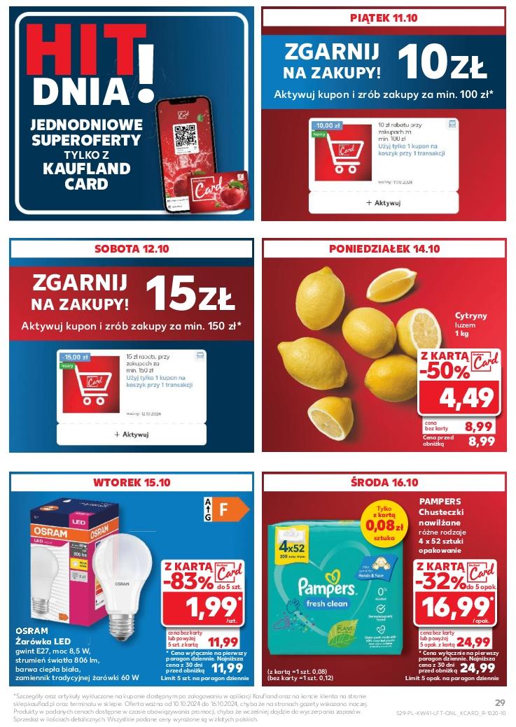 Gazetka promocyjna Kaufland do 16/10/2024 str.29