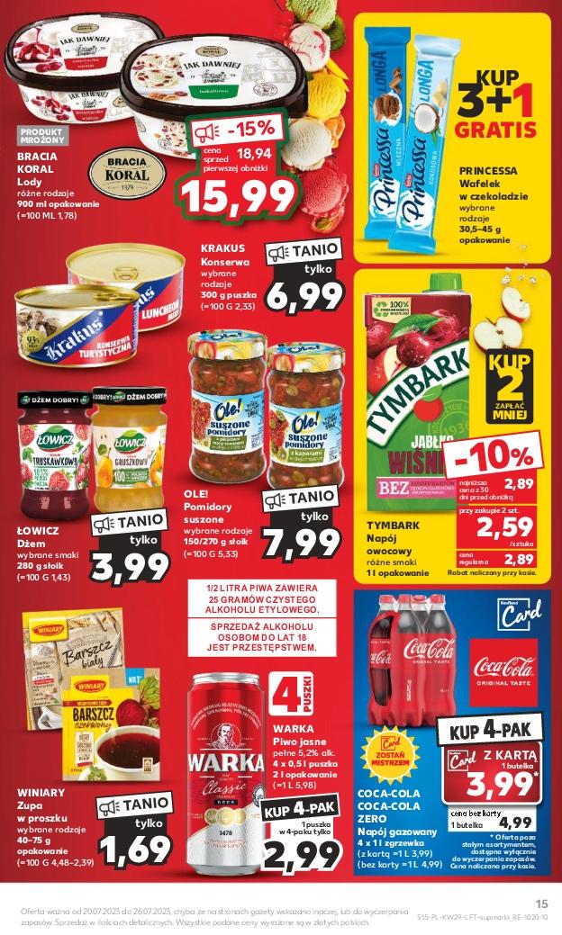 Gazetka promocyjna Kaufland do 26/07/2023 str.15