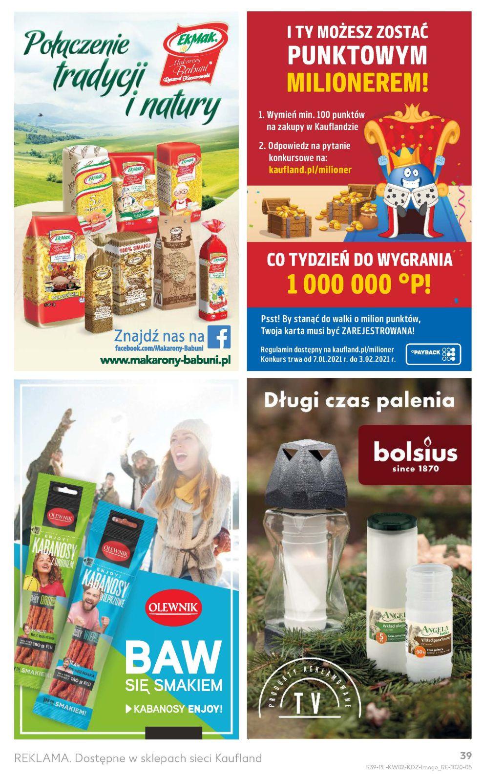 Gazetka promocyjna Kaufland do 20/01/2021 str.39