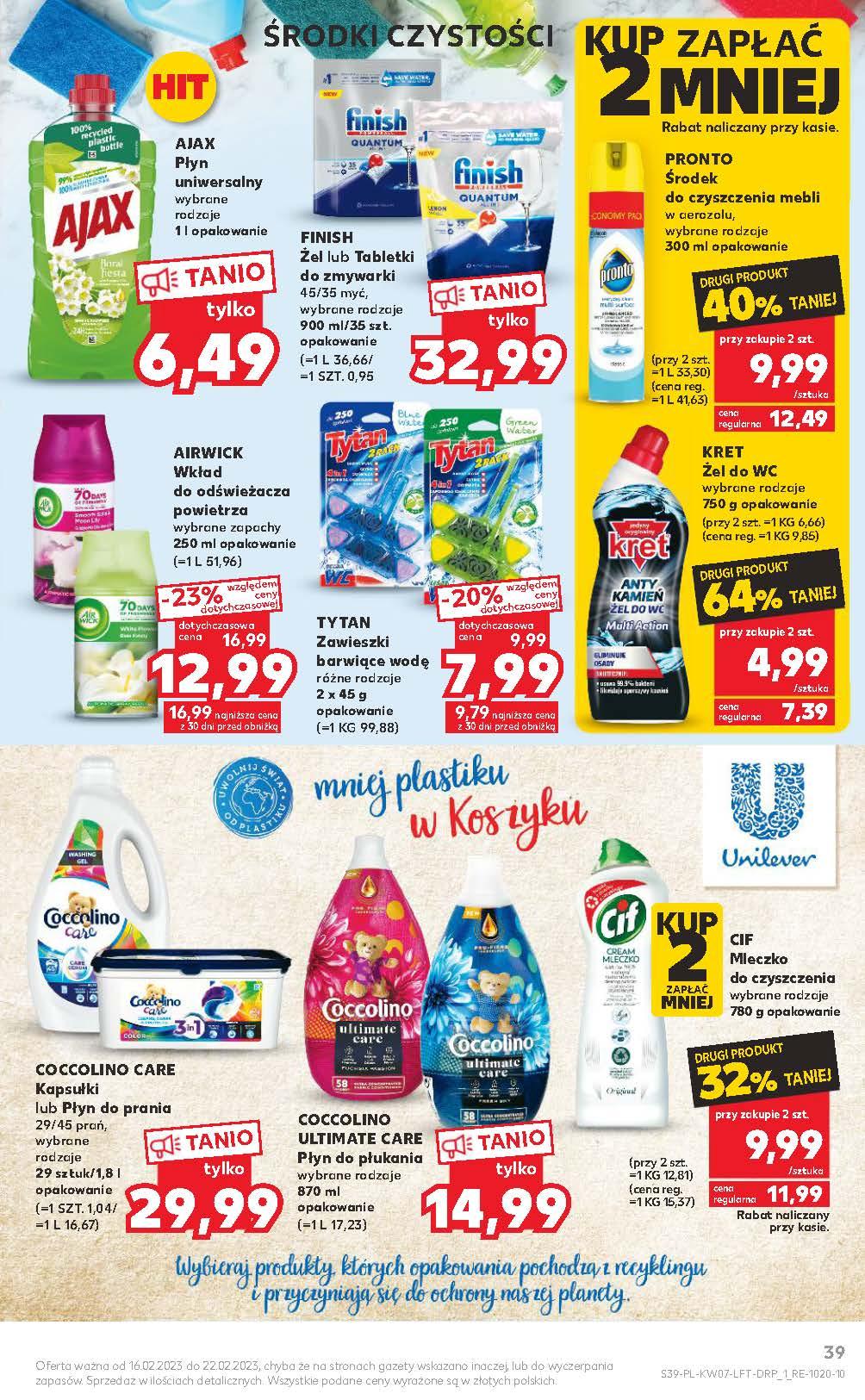 Gazetka promocyjna Kaufland do 22/02/2023 str.39