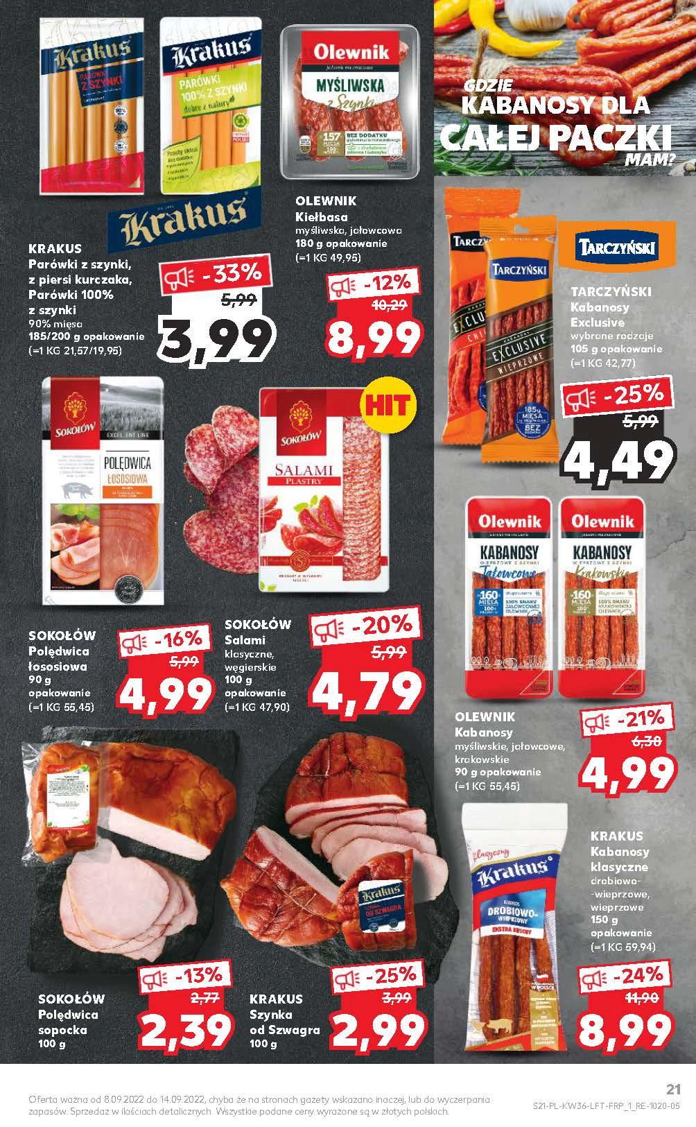 Gazetka promocyjna Kaufland do 14/09/2022 str.21