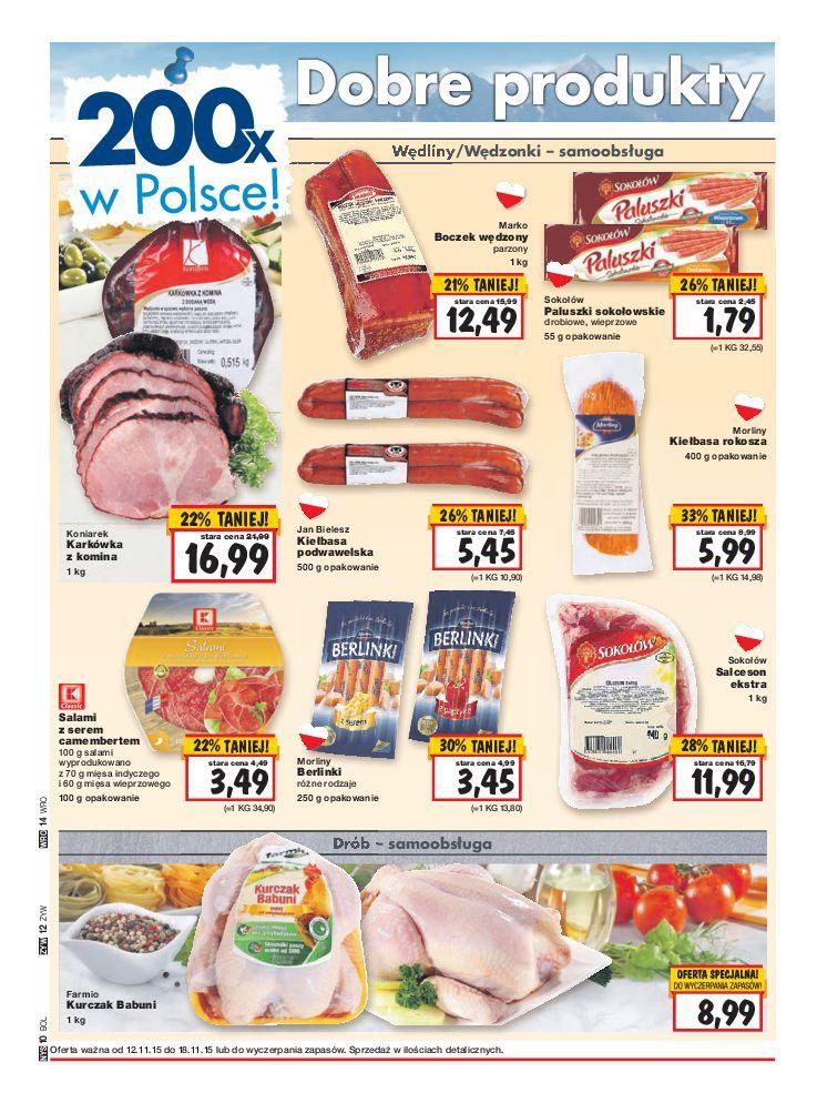 Gazetka promocyjna Kaufland do 18/11/2015 str.14