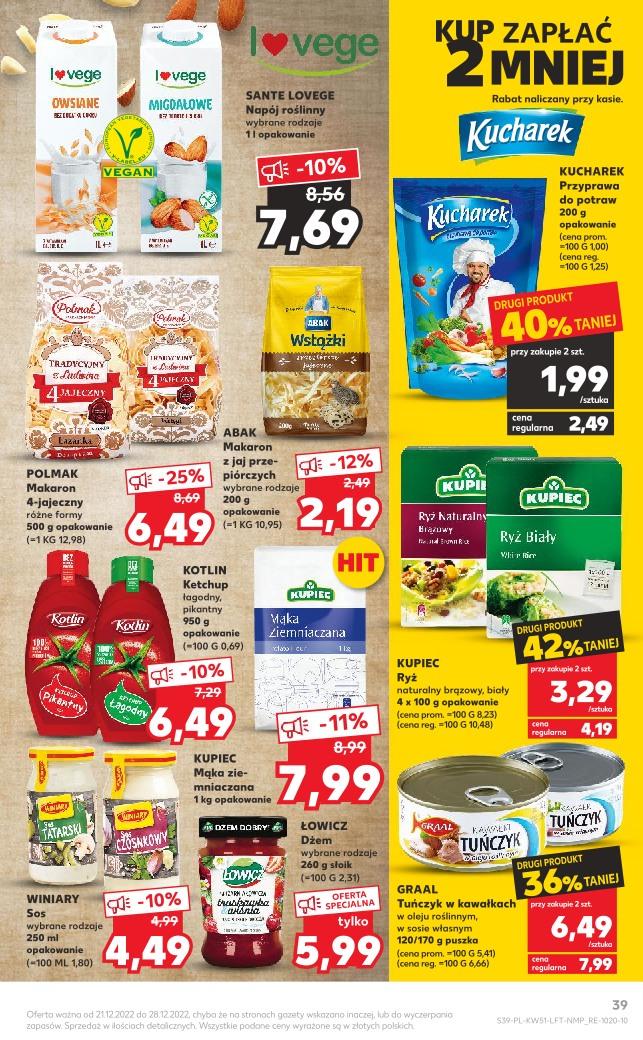 Gazetka promocyjna Kaufland do 28/12/2022 str.39