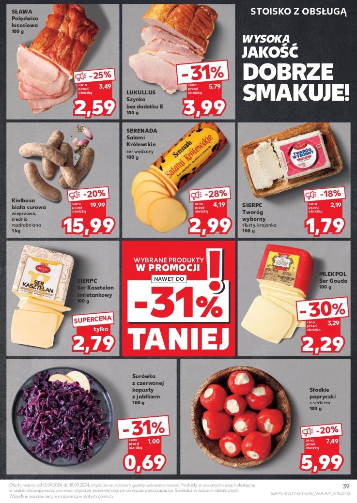 Gazetka promocyjna Kaufland do 18/09/2024 str.39