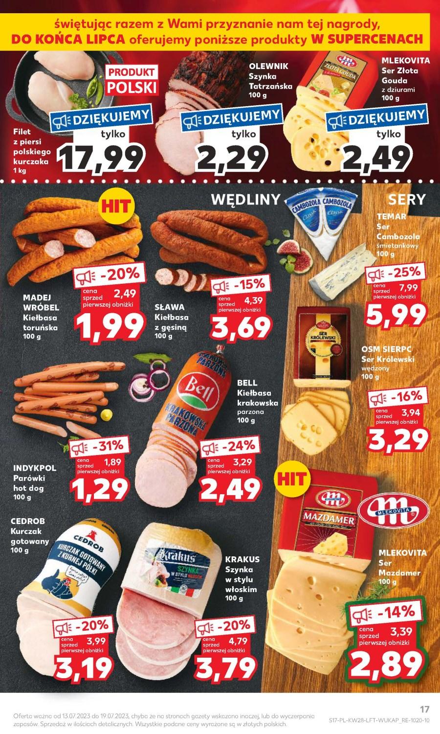 Gazetka promocyjna Kaufland do 19/07/2023 str.17