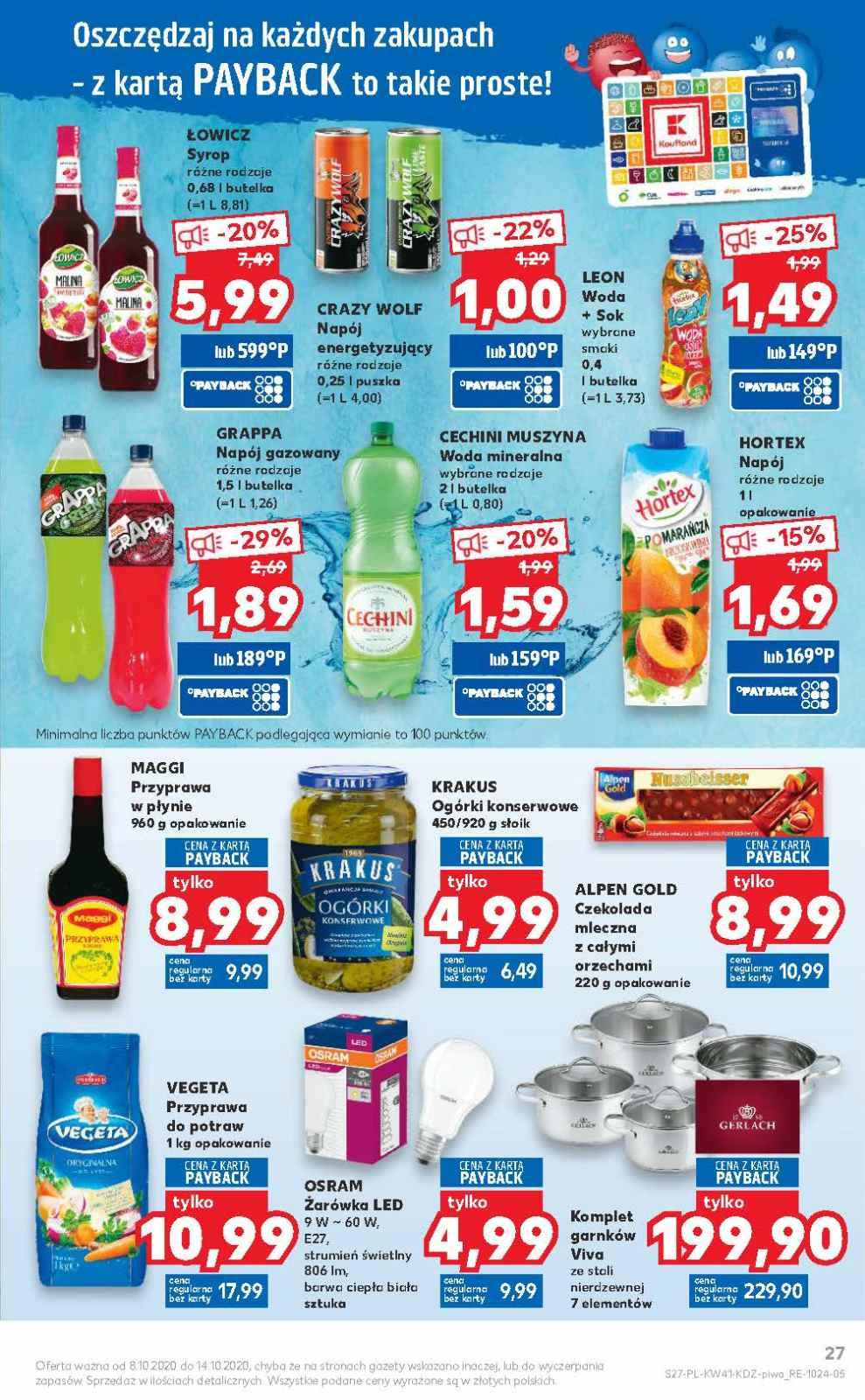 Gazetka promocyjna Kaufland do 14/10/2020 str.27