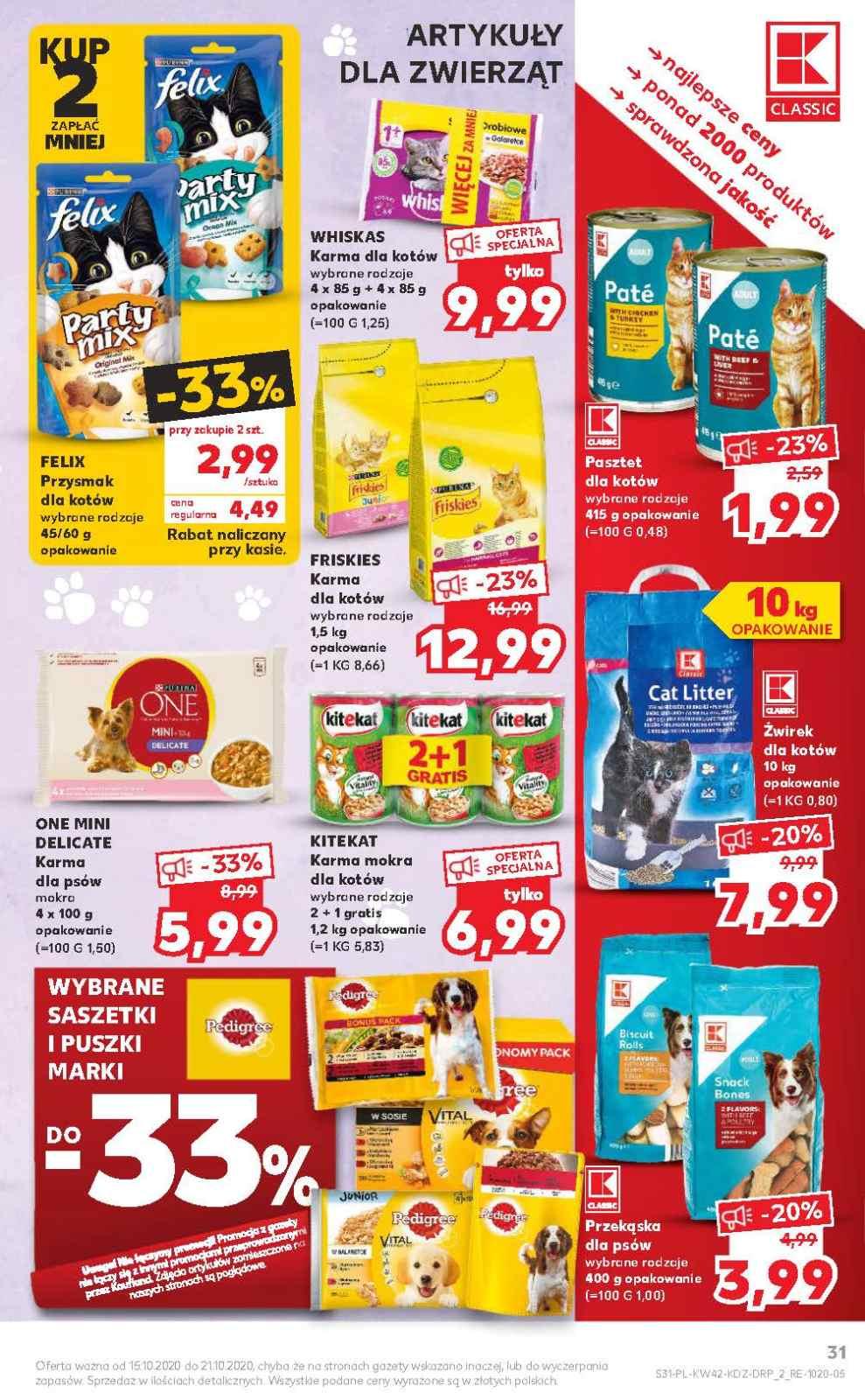 Gazetka promocyjna Kaufland do 21/10/2020 str.31