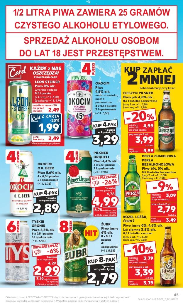 Gazetka promocyjna Kaufland do 13/09/2023 str.45