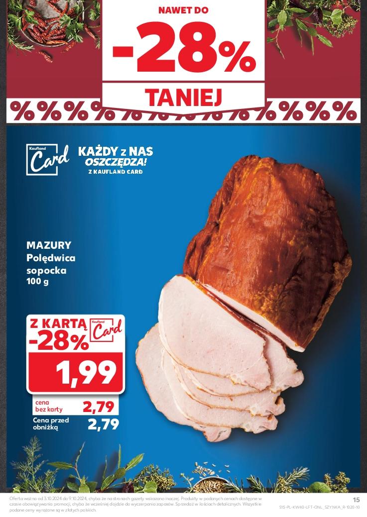 Gazetka promocyjna Kaufland do 09/10/2024 str.15