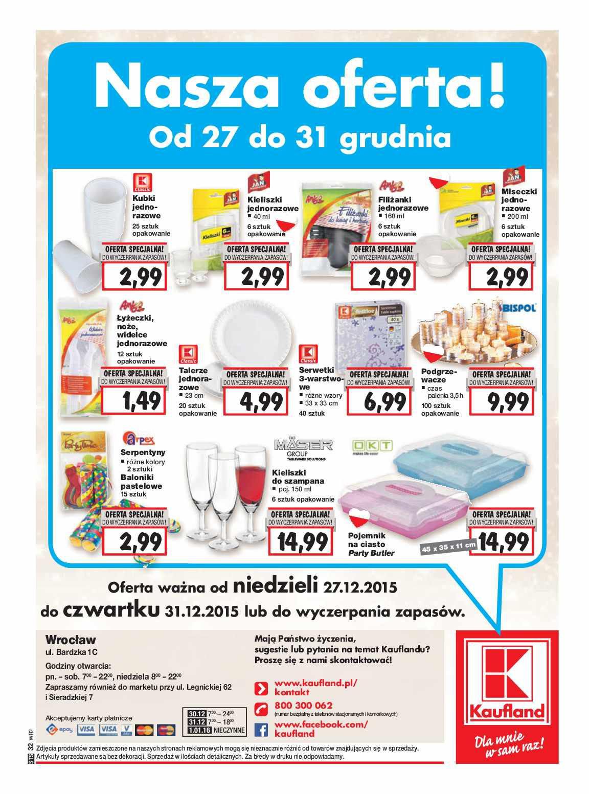 Gazetka promocyjna Kaufland do 31/12/2015 str.32