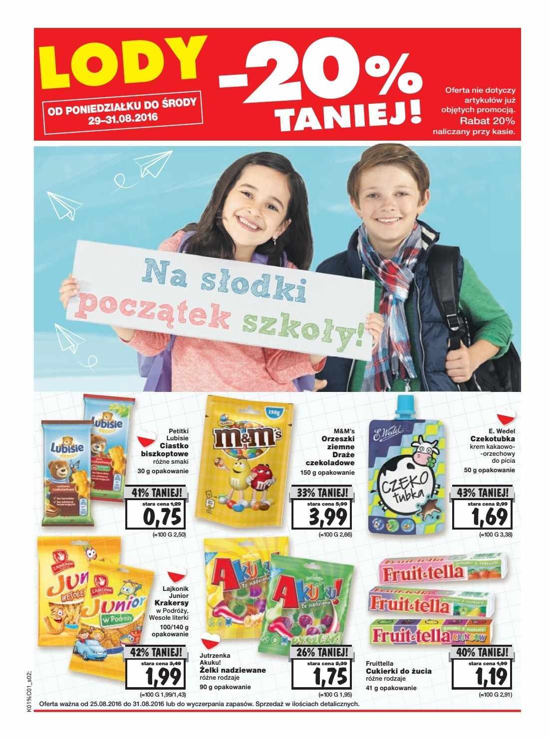 Gazetka promocyjna Kaufland do 31/08/2016 str.1