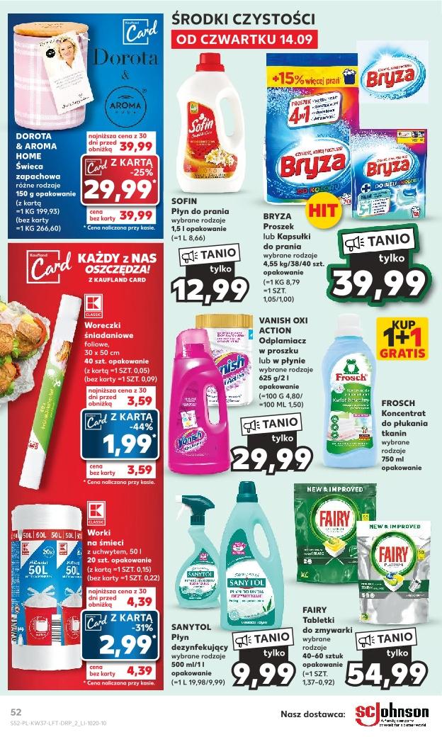 Gazetka promocyjna Kaufland do 20/09/2023 str.52