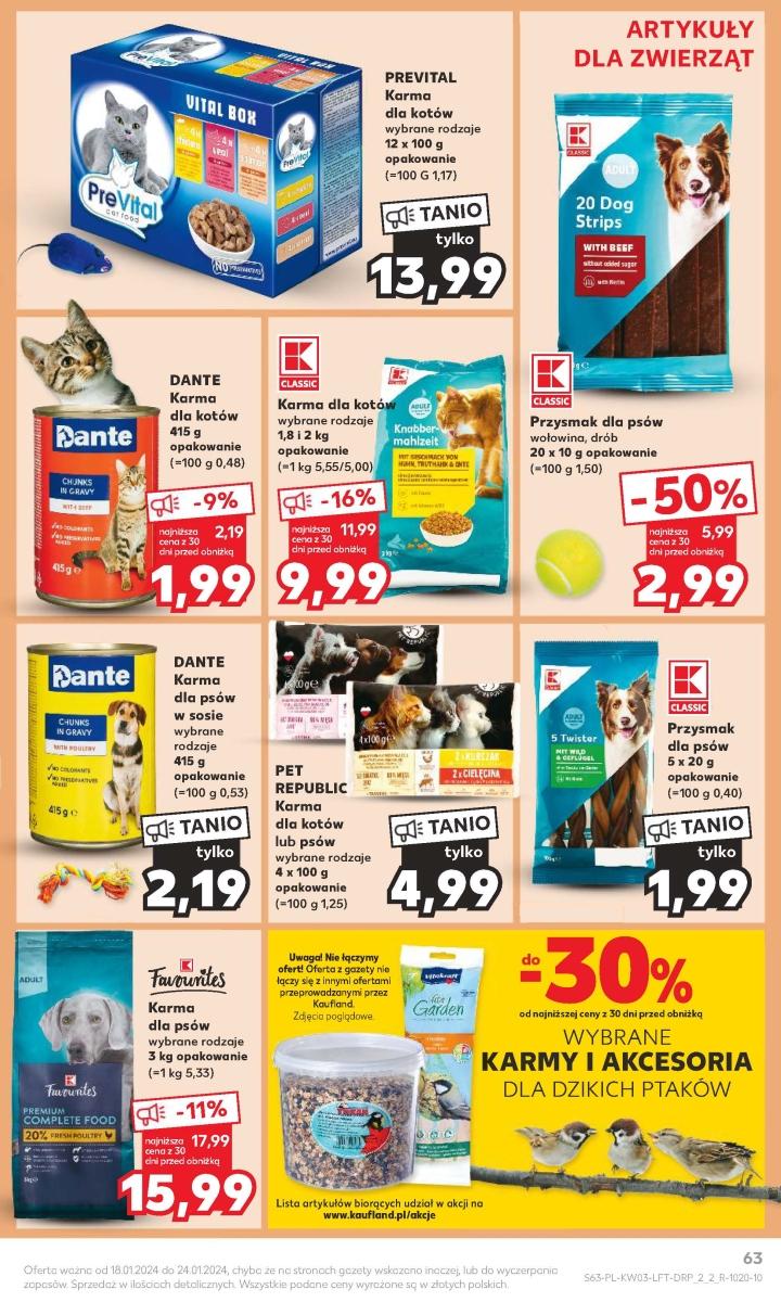 Gazetka promocyjna Kaufland do 24/01/2024 str.63