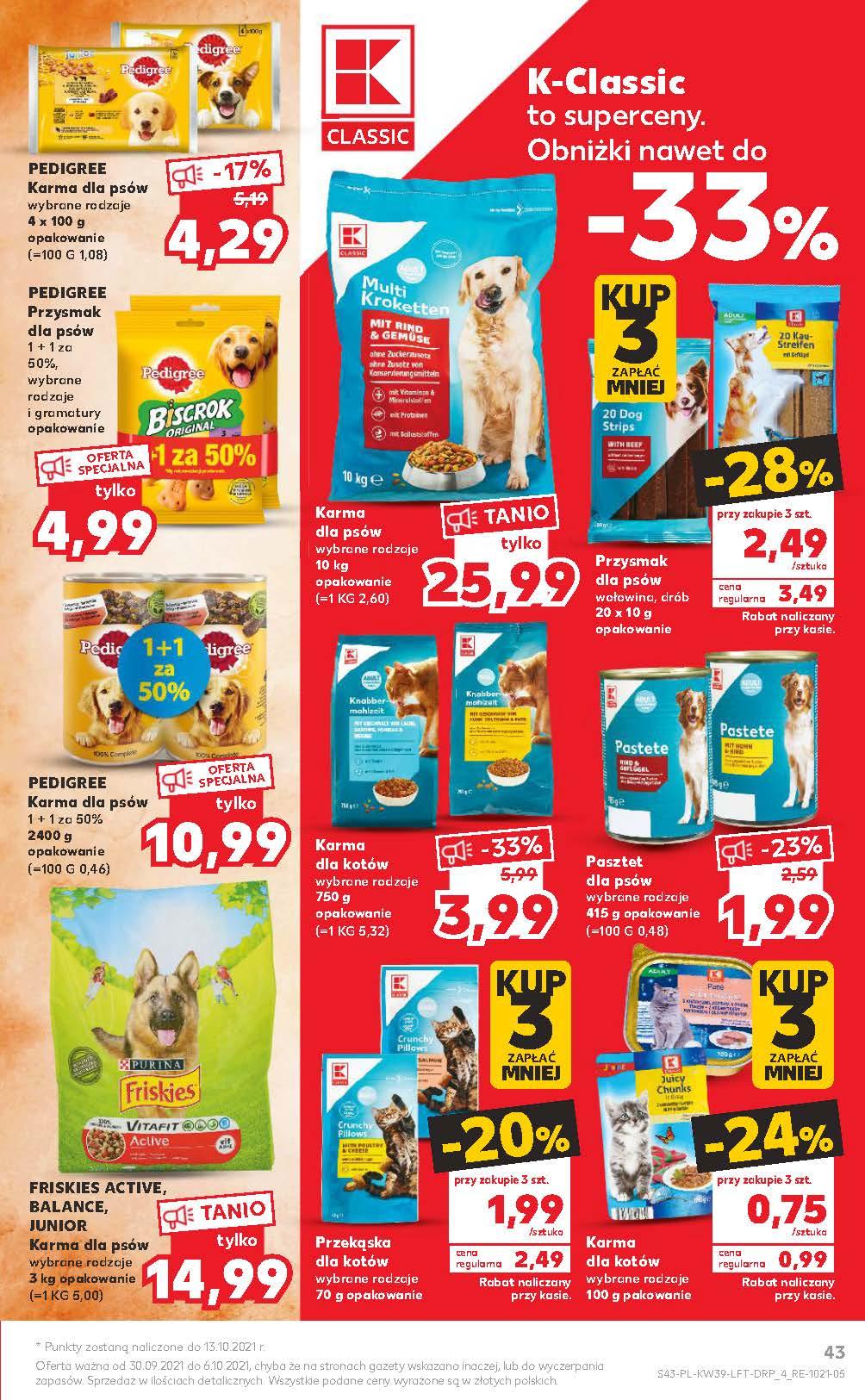 Gazetka promocyjna Kaufland do 06/10/2021 str.43