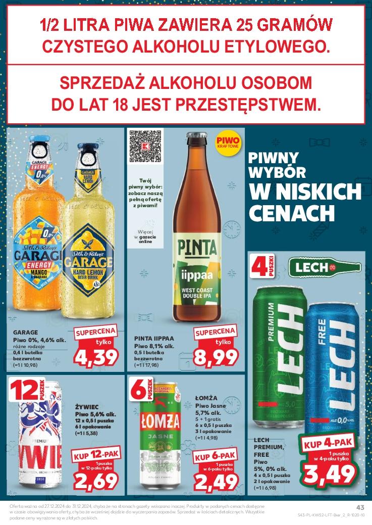 Gazetka promocyjna Kaufland do 31/12/2024 str.43