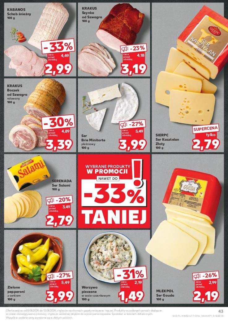 Gazetka promocyjna Kaufland do 13/08/2024 str.43