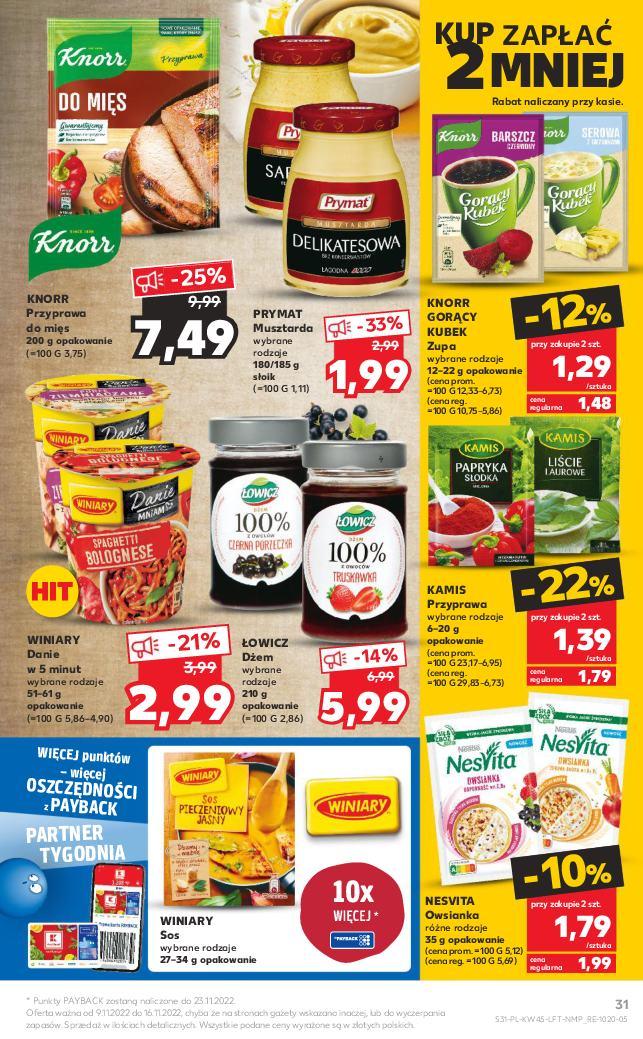 Gazetka promocyjna Kaufland do 16/11/2022 str.31