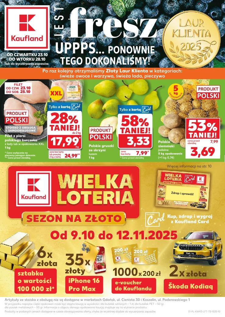 Gazetka promocyjna Kaufland do 29/10/2025 str.1