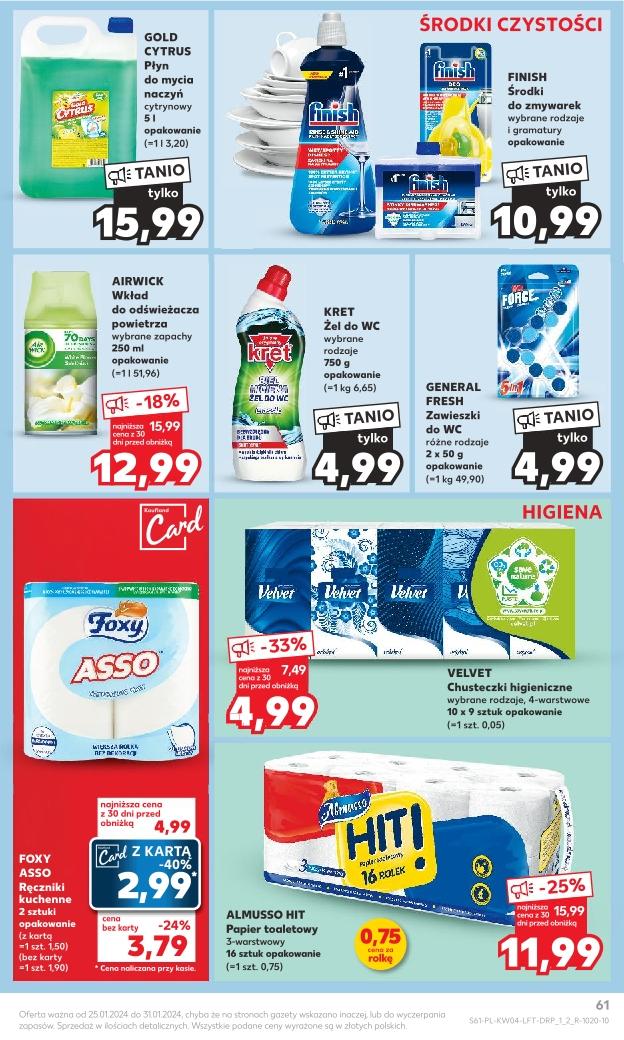 Gazetka promocyjna Kaufland do 31/01/2024 str.61